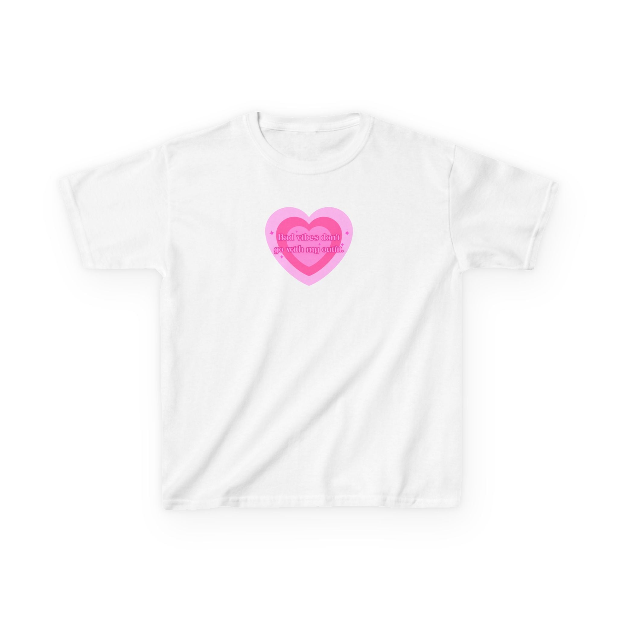 Baby Tee — Pink Heart Valentine Tee