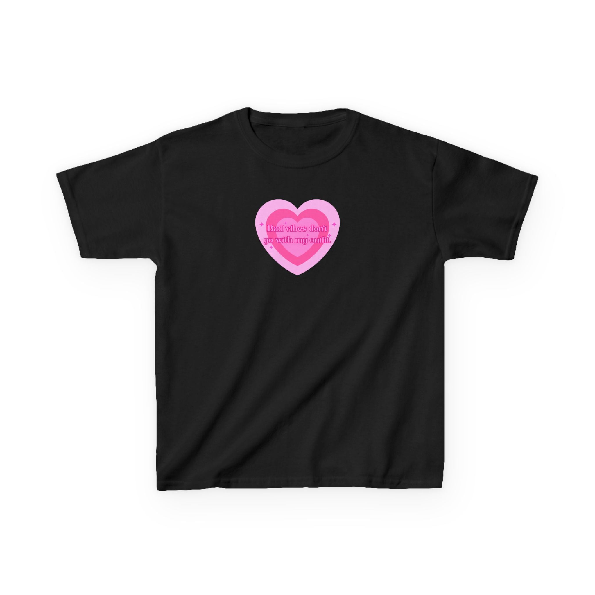 Baby Tee — Pink Heart Valentine Tee