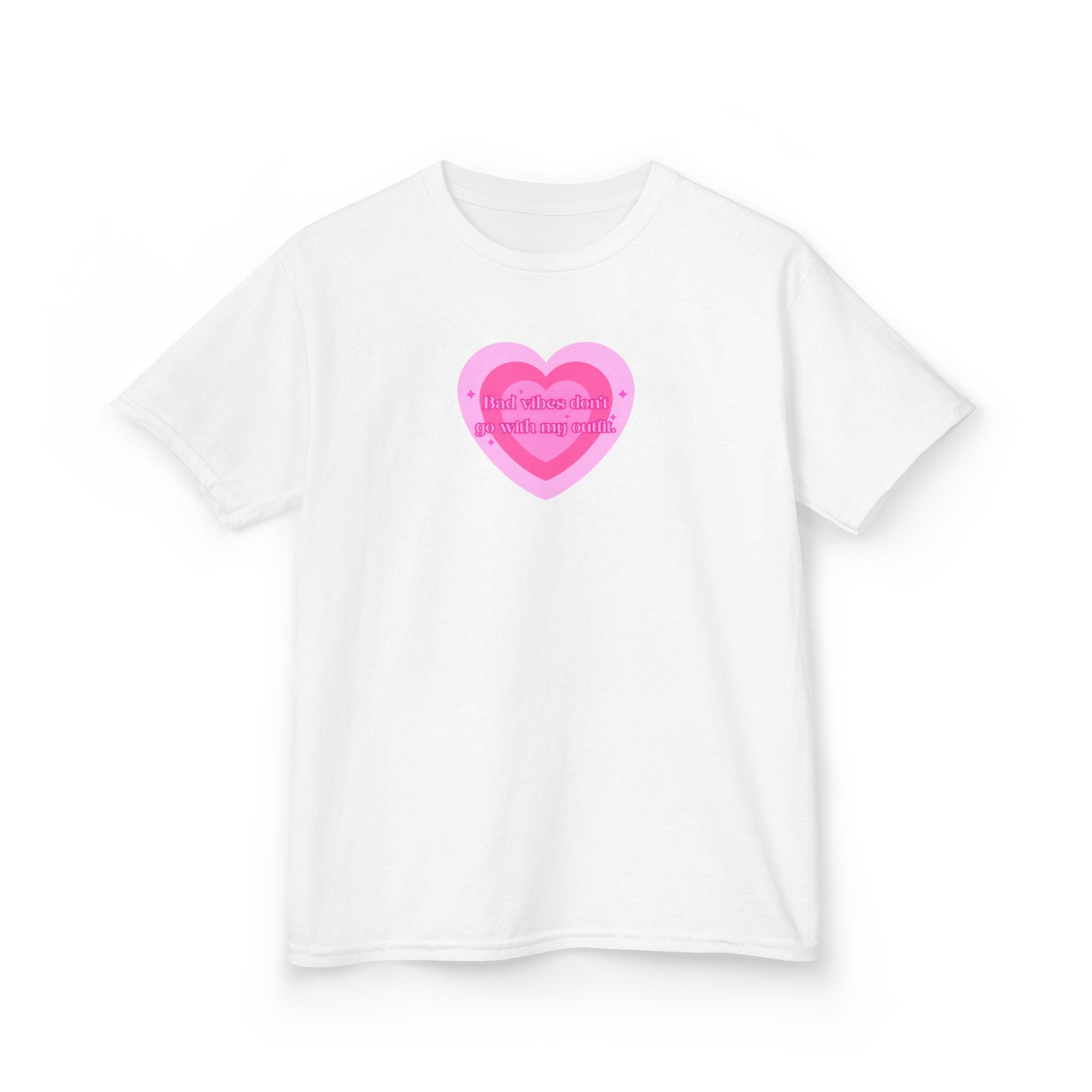 Baby Tee — Pink Heart Valentine Tee