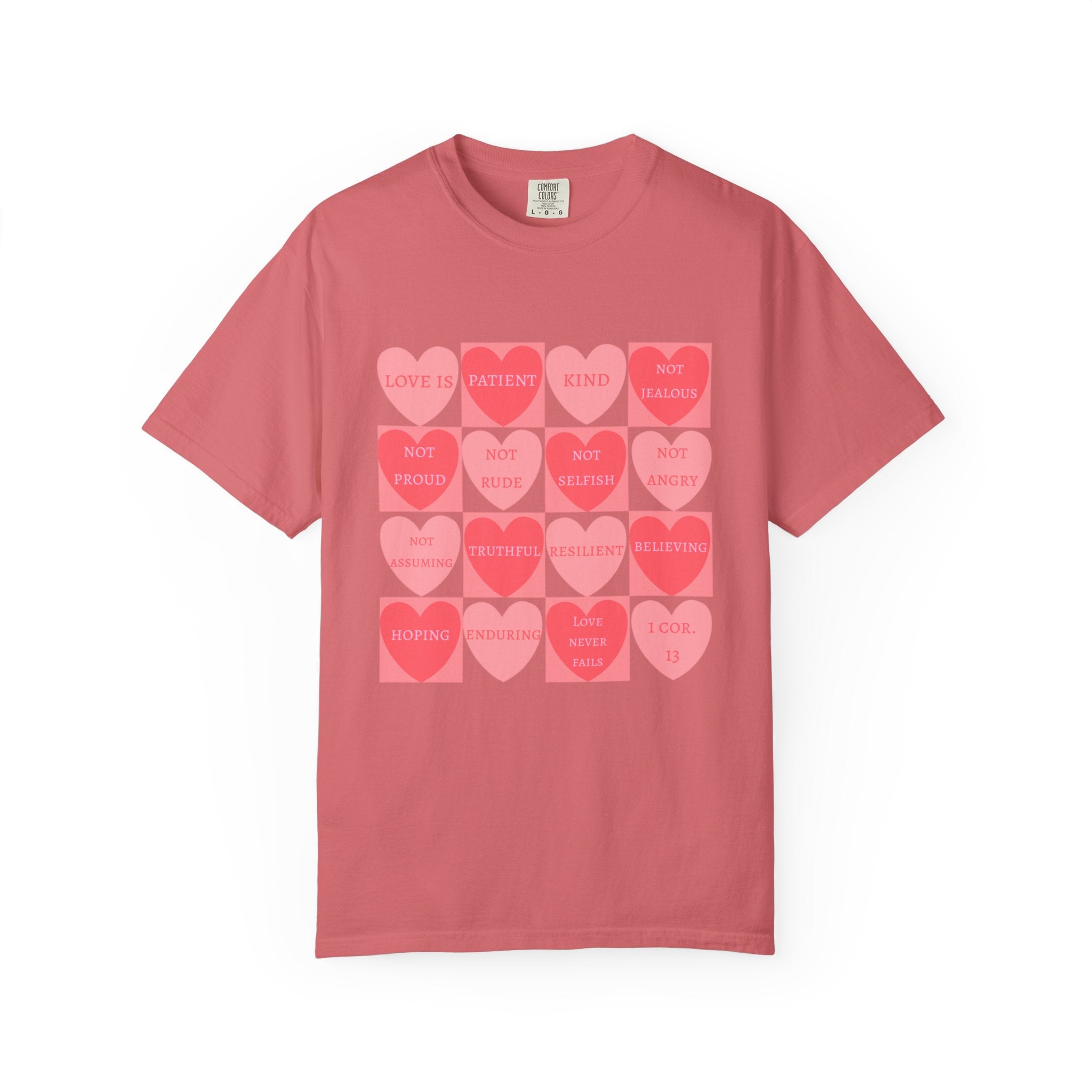 What Love Is T-shirt | Christian Valentine's Day Shirt | Heart Candy | 1 Corinthians 13 | Comfort Colors