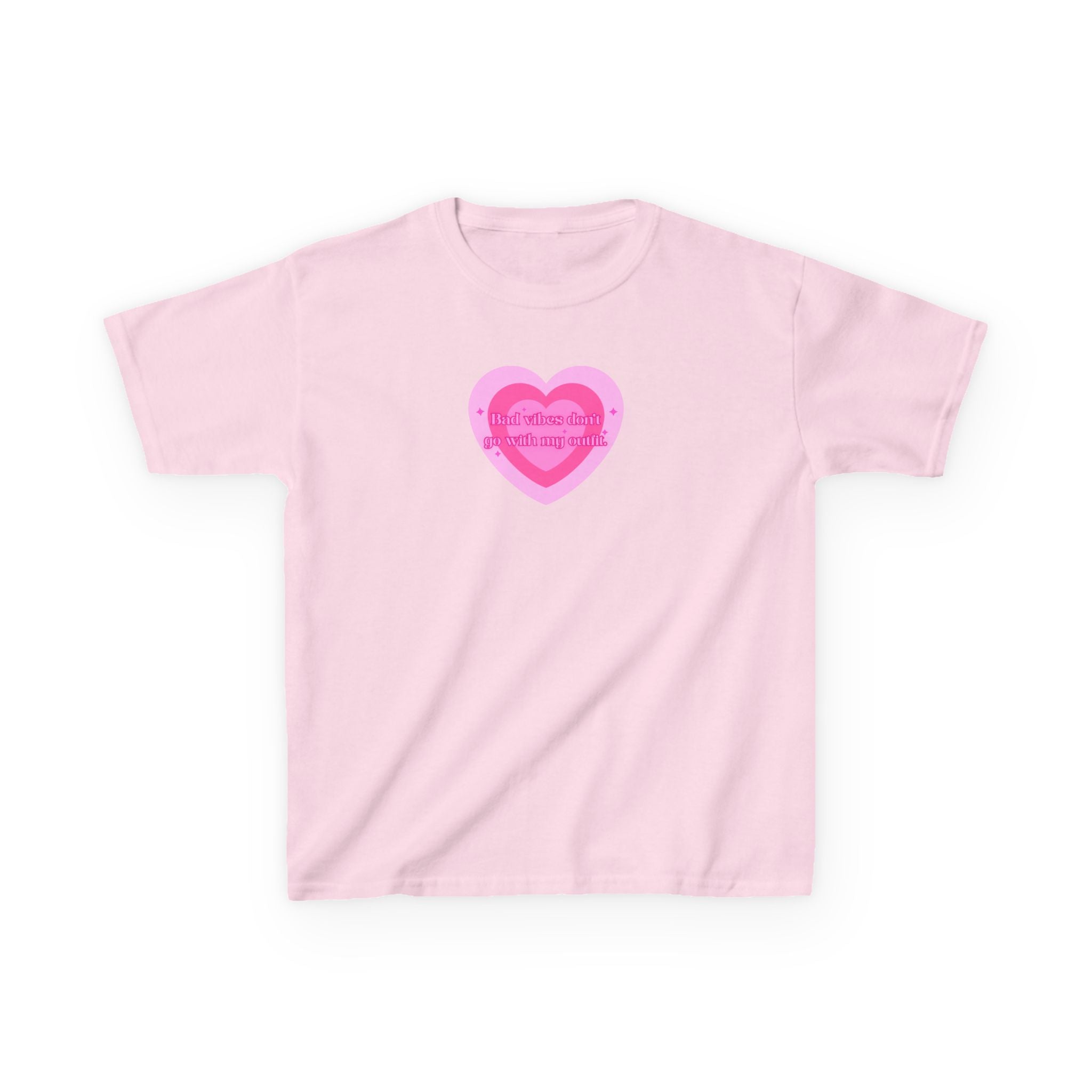 Baby Tee — Pink Heart Valentine Tee