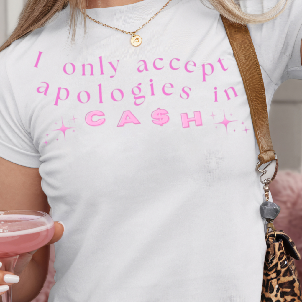 Cash Apology Kids Tee, Funny Kids Shirt, Gift for Kids, Humorous Tee, Youth Apparel, Birthday Celebration Tee