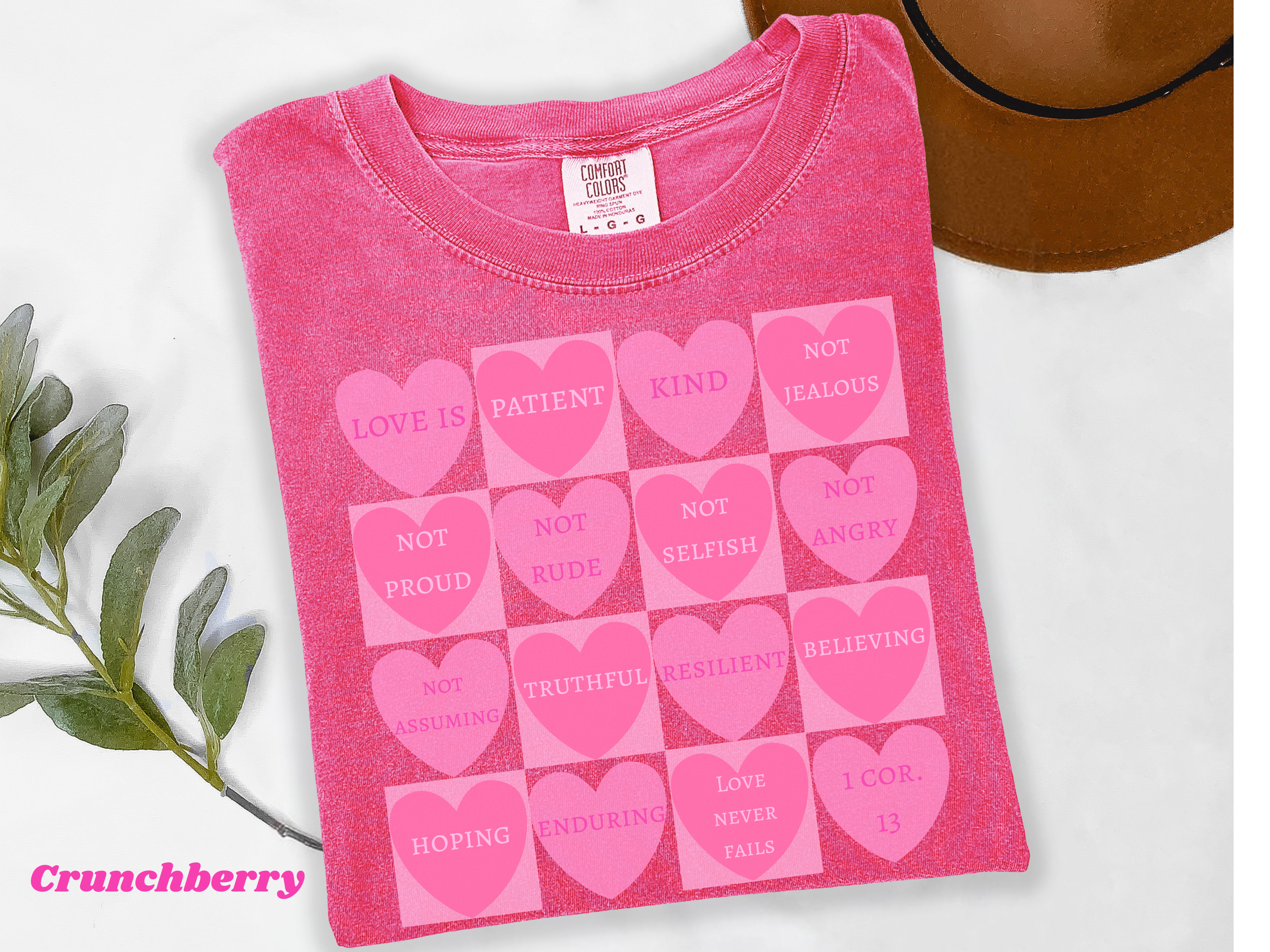 What Love Is T-shirt | Christian Valentine's Day Shirt | Heart Candy | 1 Corinthians 13 | Comfort Colors