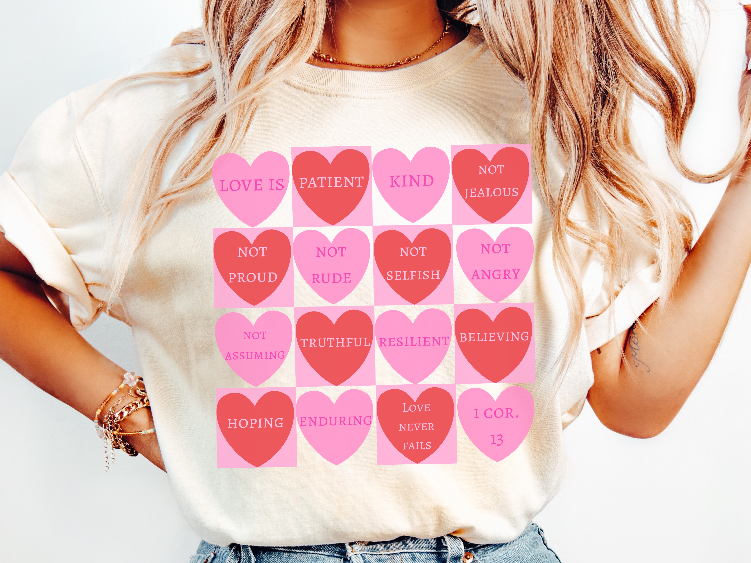 What Love Is T-shirt | Christian Valentine's Day Shirt | Heart Candy | 1 Corinthians 13 | Comfort Colors