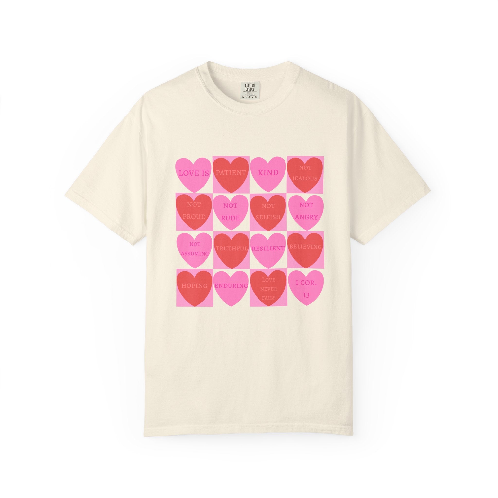 What Love Is T-shirt | Christian Valentine's Day Shirt | Heart Candy | 1 Corinthians 13 | Comfort Colors