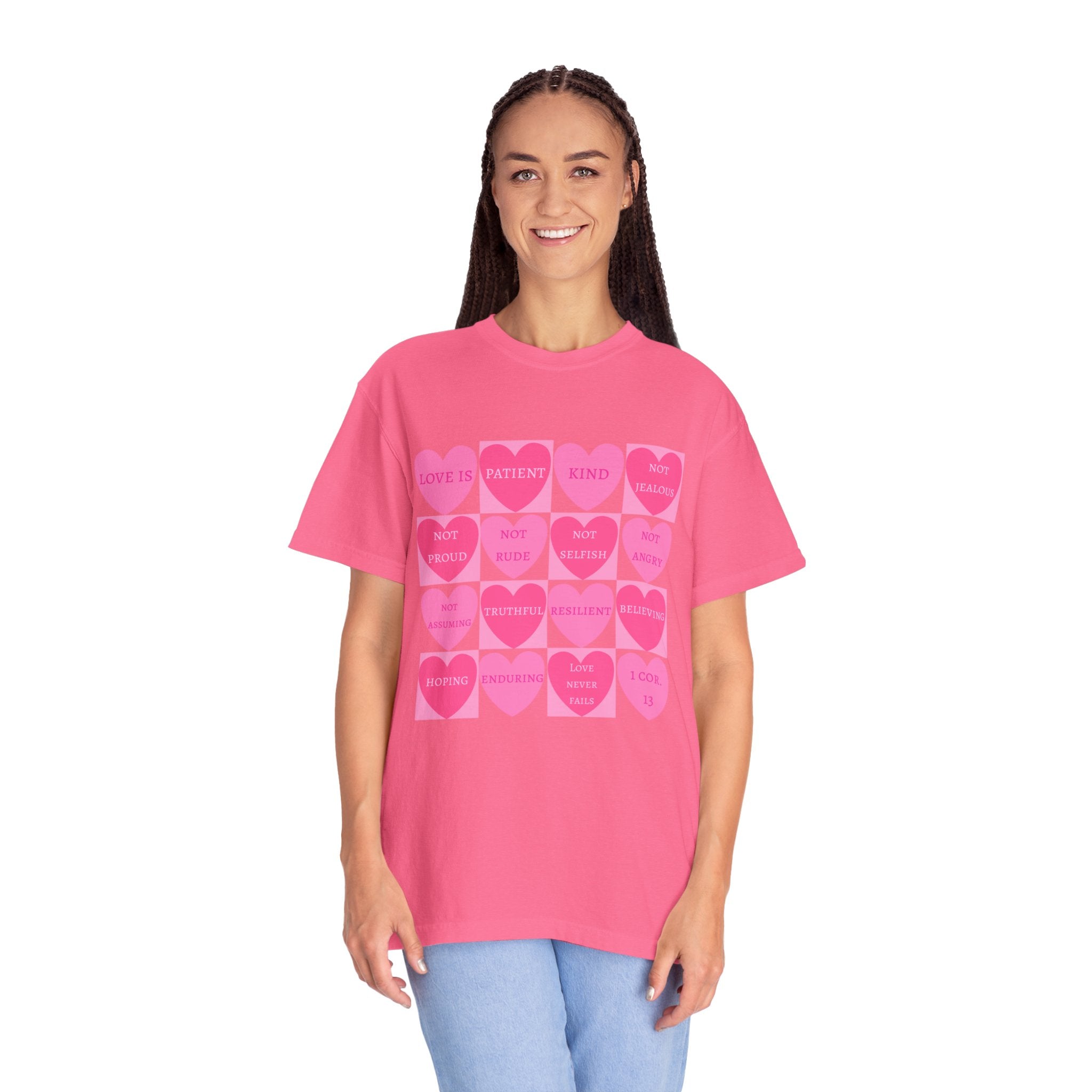 What Love Is T-shirt | Christian Valentine's Day Shirt | Heart Candy | 1 Corinthians 13 | Comfort Colors