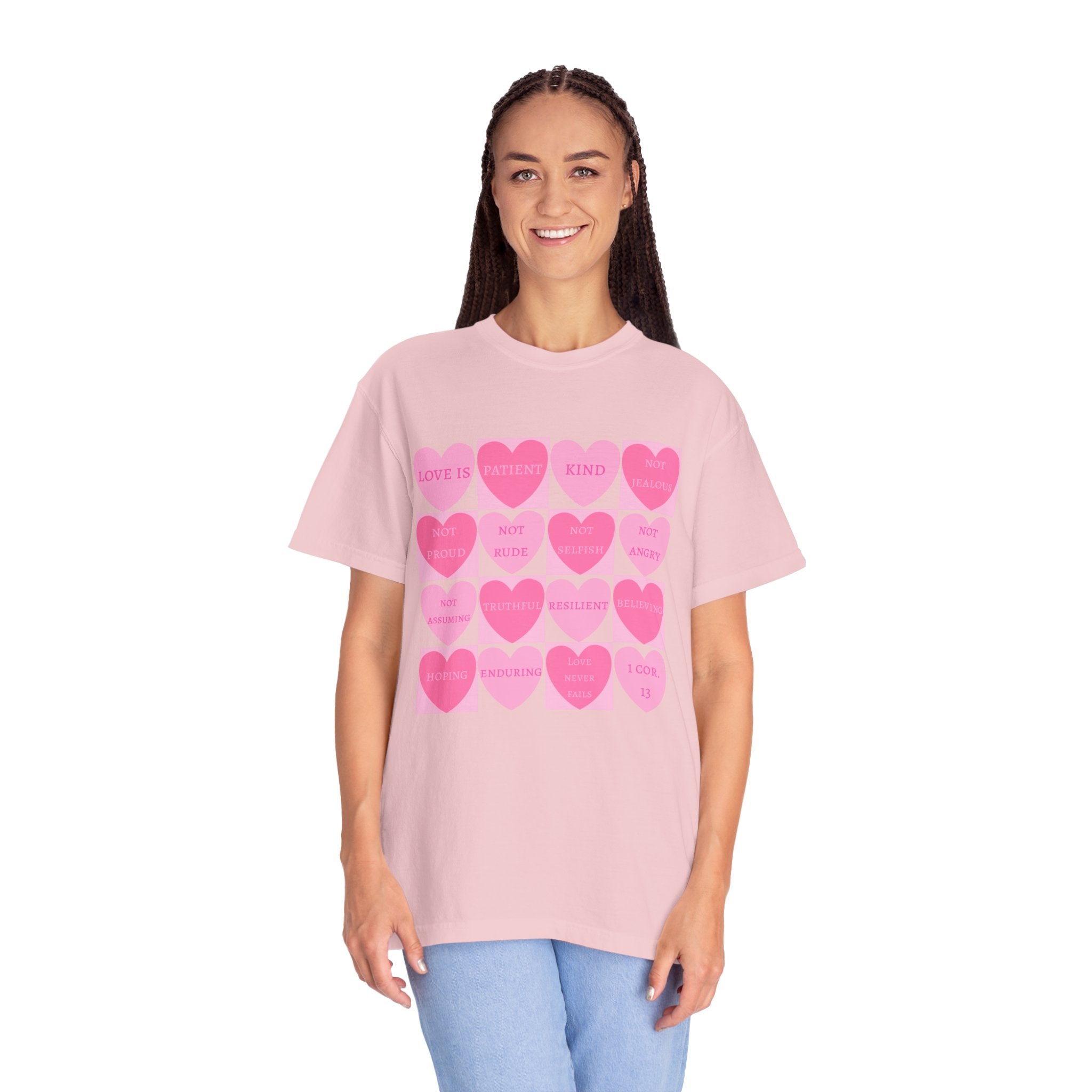 What Love Is T-shirt | Christian Valentine's Day Shirt | Heart Candy | 1 Corinthians 13 | Comfort Colors