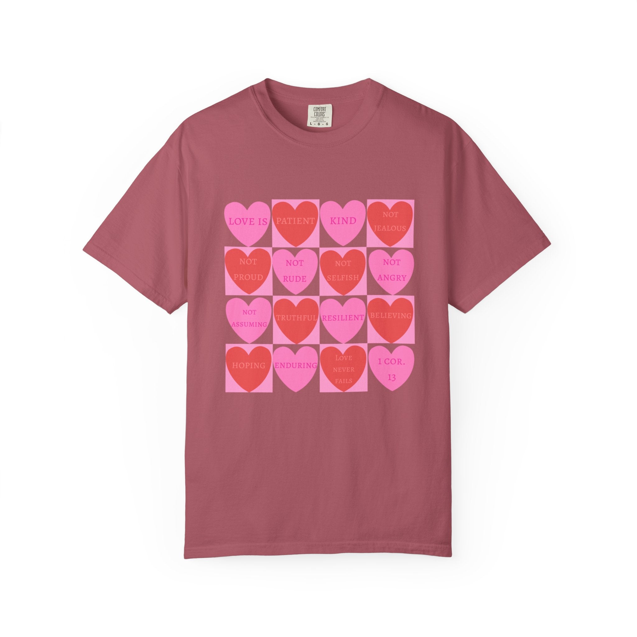 What Love Is T-shirt | Christian Valentine's Day Shirt | Heart Candy | 1 Corinthians 13 | Comfort Colors