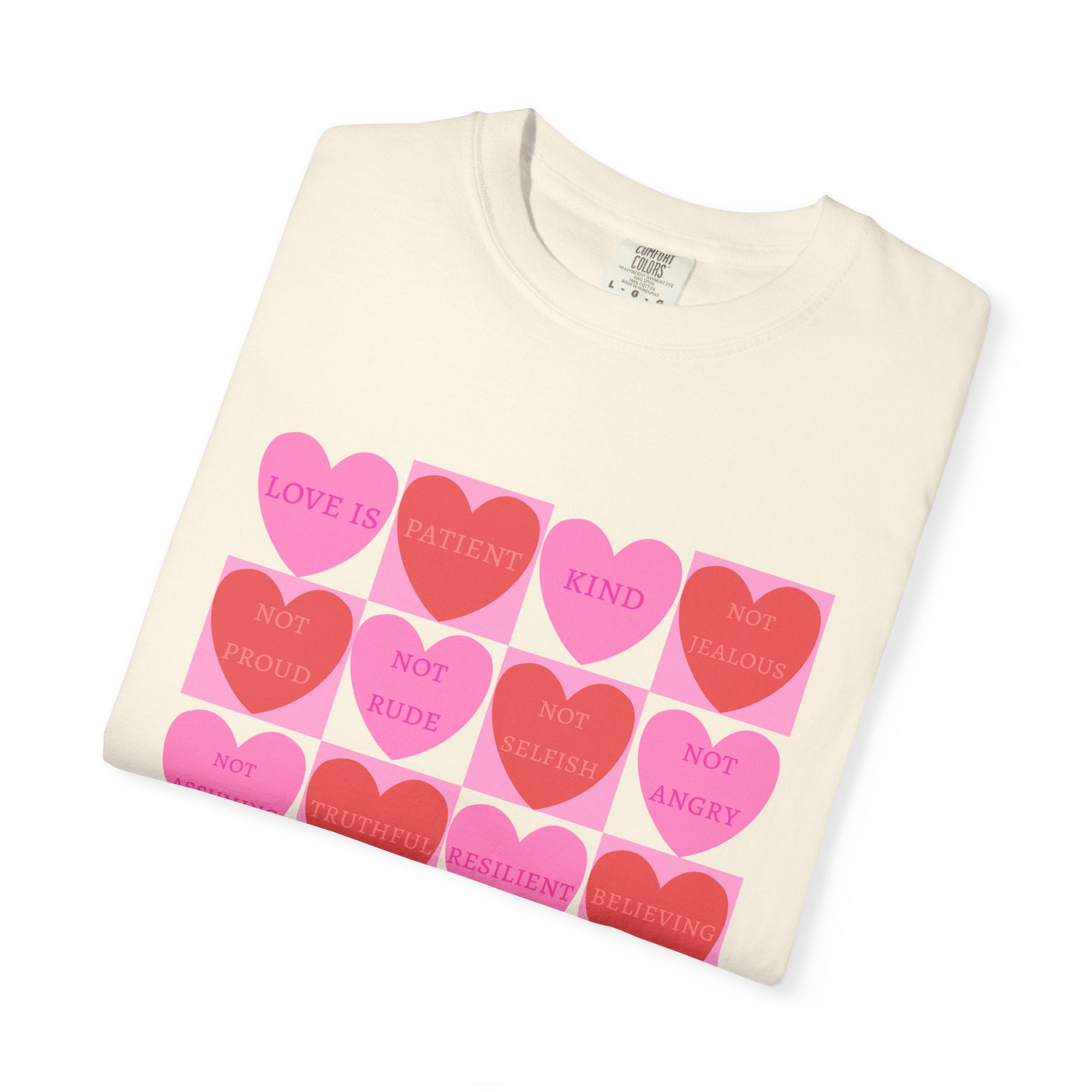 What Love Is T-shirt | Christian Valentine's Day Shirt | Heart Candy | 1 Corinthians 13 | Comfort Colors